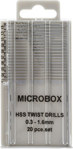 Zestaw wierteł Rotacraft Microbox 0,3 - 1,6 mm Rotacraft Shesto RDR4001