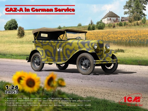 GAZ-A in German Service 1:24 ICM 24053