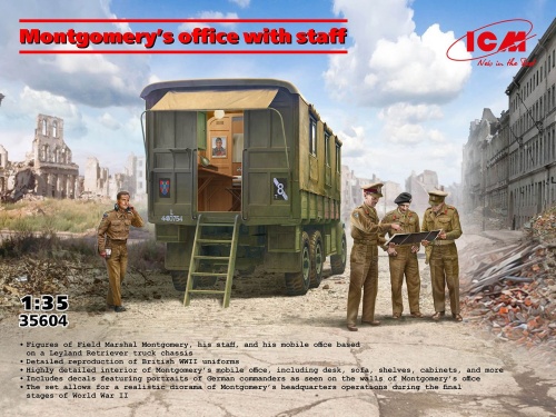 Montgomery's Office with Staff 1:35 ICM 35604