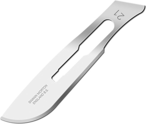 Zdjęcie główne produktu Ostrza skalpela Swann Morton nr 21 (5szt.) Shesto KN1216-21