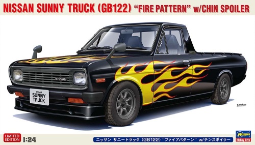 Nissan Sunny Truck (GB122) "Fire Pattern" w/Chin Spoiler 1:24 Hasegawa 20751