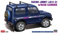 Zdjęcie główne produktu Suzuki Jimny (JA11-3) With Base Carrier 1:24 Hasegawa 20744