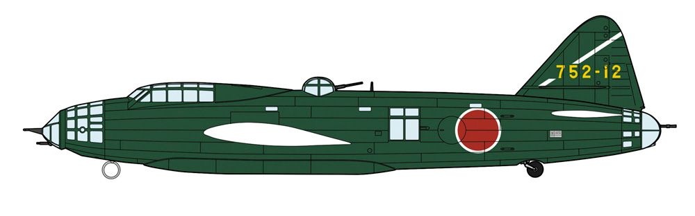 Zdjęcie dodatkowe produktu Mitsubishi G4M2A Type 1 Attack Bomber (Betty) Model 24 "752nd Flying Group" 1:72 Hasegawa 02493