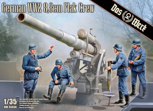 German WW2 8,8 cm Flak Crew 1:35 Das Werk 35038