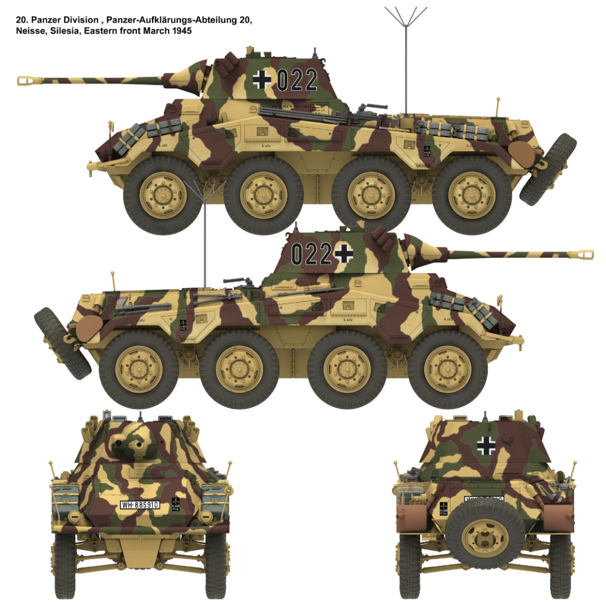Zdjęcie dodatkowe produktu Sd.Kfz. 234/2 "Puma" 1:16 Das Werk 16006