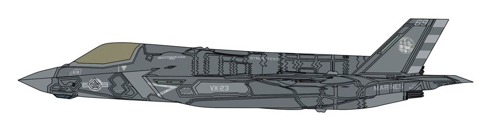 Zdjęcie dodatkowe produktu F-35 Lightning II (B Version) "U.S. Navy VX-23 Test of Taking Off and Landing on Kaga" 1:72 Hasegawa 02488
