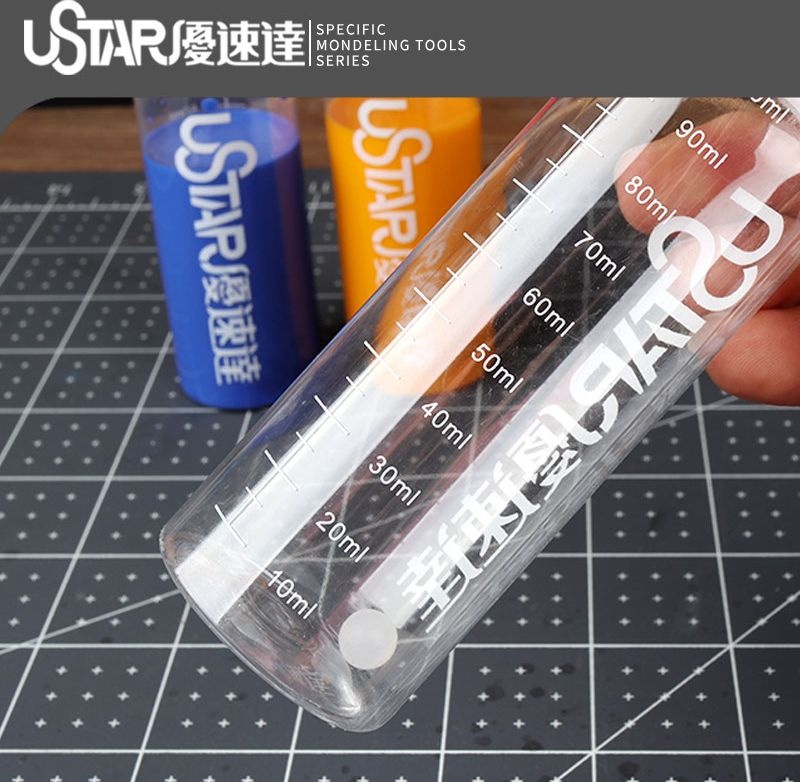 Zdjęcie dodatkowe produktu Butelka do mieszania farb 60 ml (6 szt.) U-Star 91004