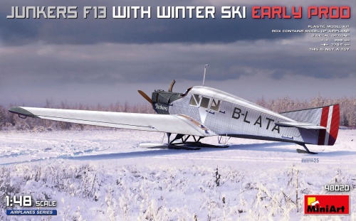 Junkers F13 with Winter Ski Early Production 1:48 MiniArt 48020