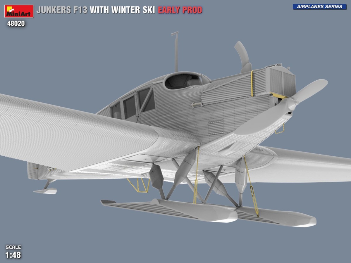 Zdjęcie dodatkowe produktu Junkers F13 with Winter Ski Early Production 1:48 MiniArt 48020