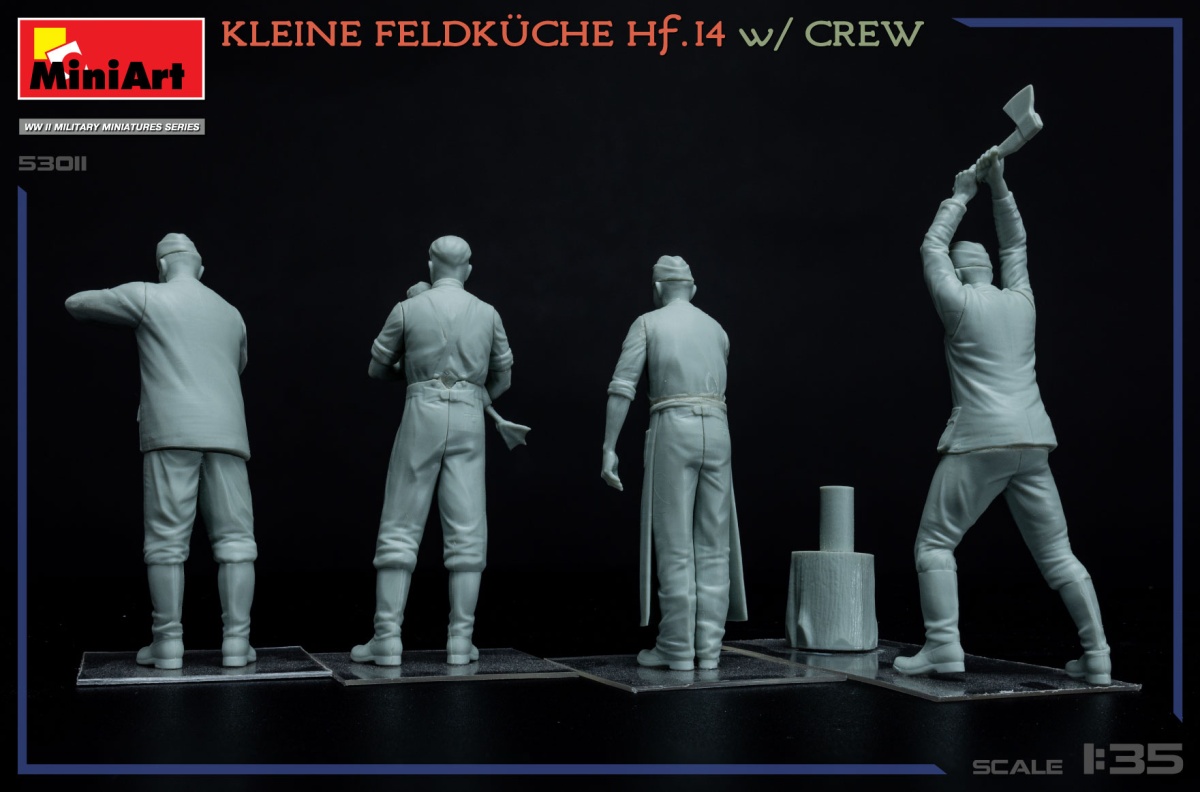 Zdjęcie dodatkowe produktu Kuchnia polowa Hf. 14 z obsługą 1:35 MiniArt 53011