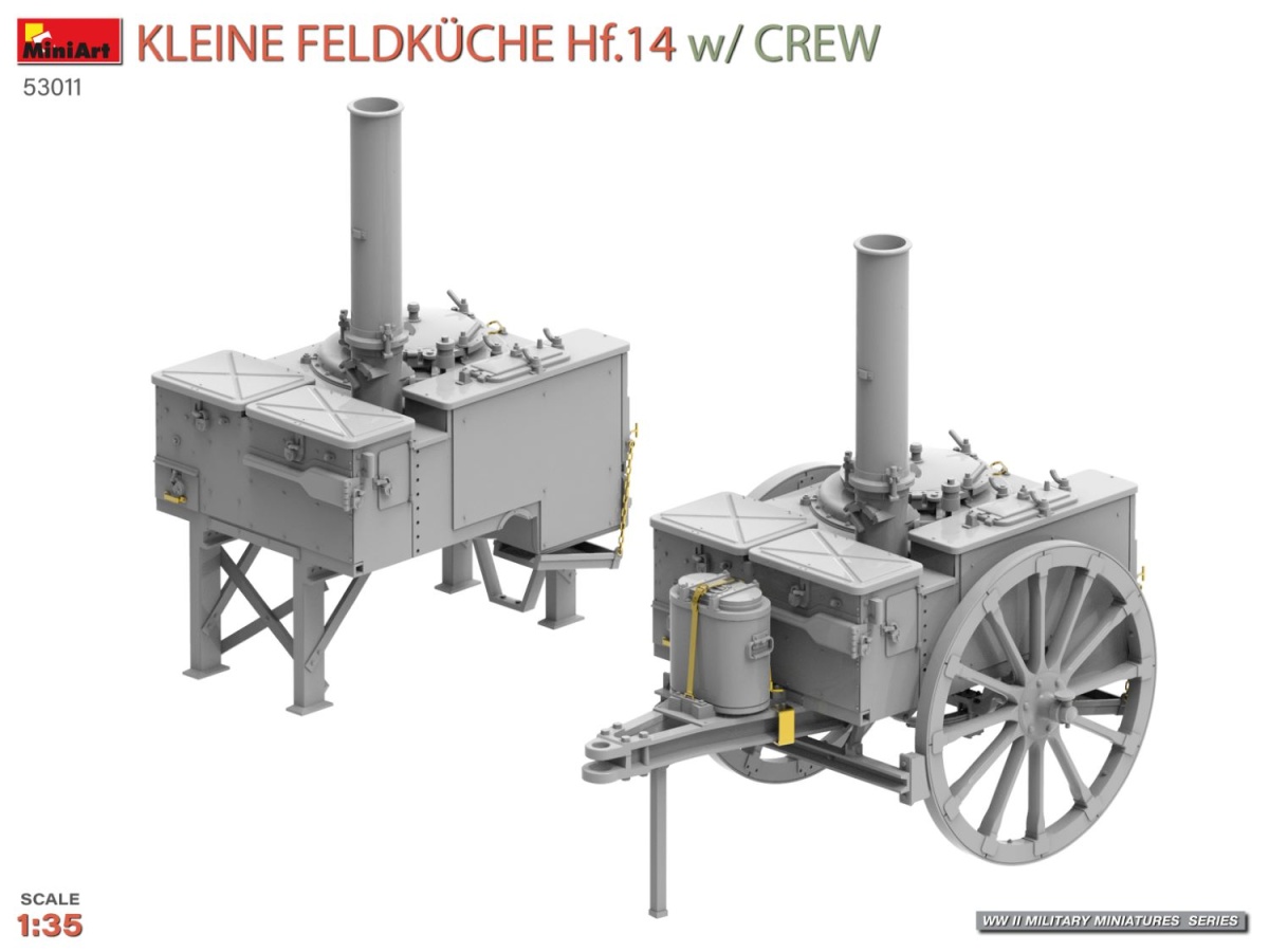 Zdjęcie dodatkowe produktu Kuchnia polowa Hf. 14 z obsługą 1:35 MiniArt 53011