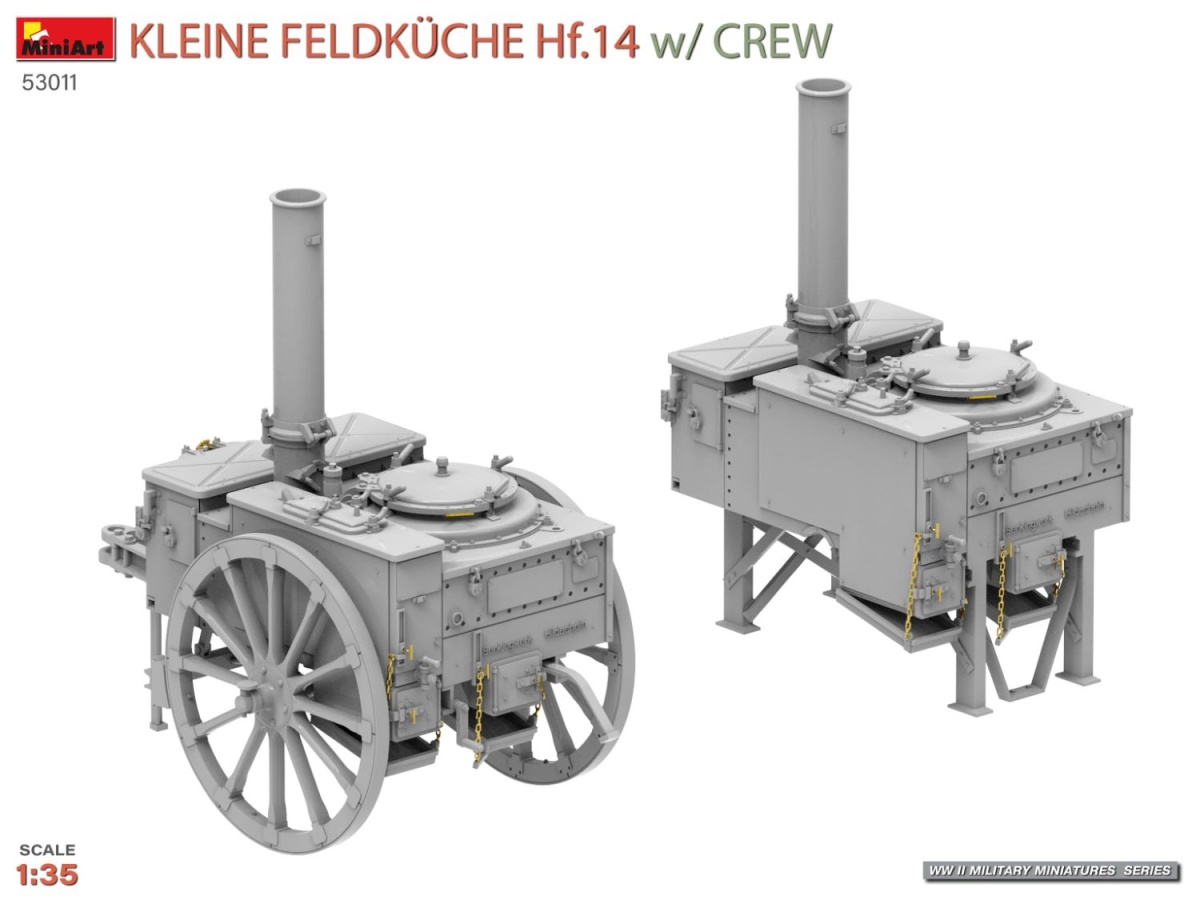 Zdjęcie dodatkowe produktu Kuchnia polowa Hf. 14 z obsługą 1:35 MiniArt 53011