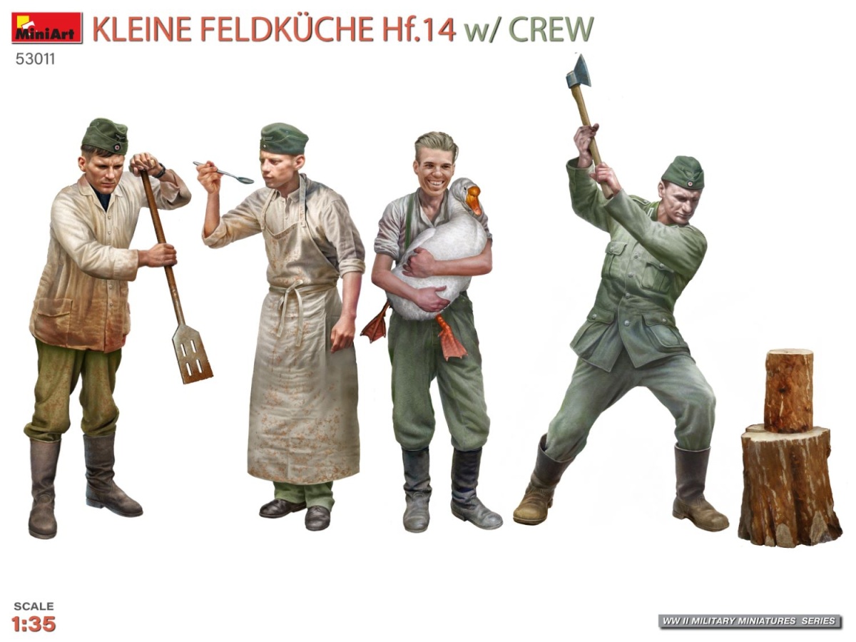 Zdjęcie dodatkowe produktu Kuchnia polowa Hf. 14 z obsługą 1:35 MiniArt 53011