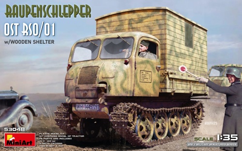 Raupenschlepper OST RSO/01 with Wooden Shelter 1:35 MiniArt 53048