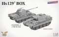 Zdjęcie dodatkowe produktu Hs 129 Box (Hs 129 B-2 + B-3 + 3D Printed Set Figures x2 + Panther A) (edycja limitowana) 1:48 Takom 48001W