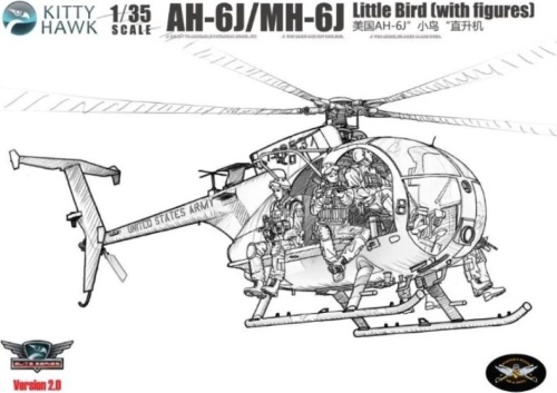 AH-6J/MH-6J Little Bird with figures 1:35 Kittyhawk 50004