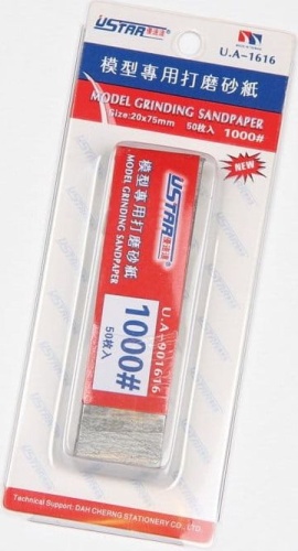 Wstępnie przycięty mini papier ścierny 1000 (50szt.) U-Star 91616