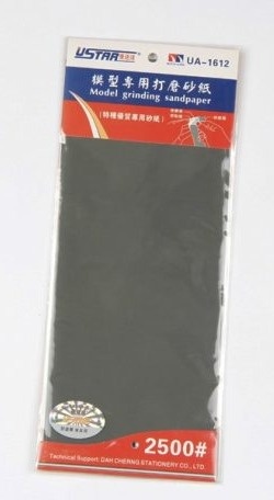 Zestaw papierów ściernych samoprzylepnych 2500 (4szt.) U-Star 91612