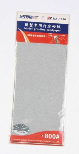 Zestaw papierów ściernych samoprzylepnych 800 (4szt.) U-Star 91610