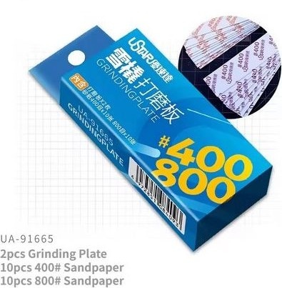 Zestaw bloki szlifierskie wraz z papierem ściernym (400, 800) U-Star 91665