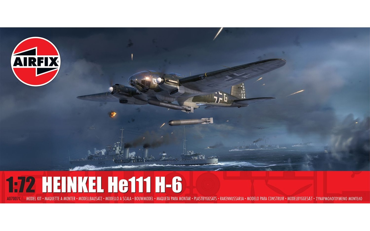 Zdjęcie główne produktu Heinkel He111 H-6 1:72 Airfix 07007C