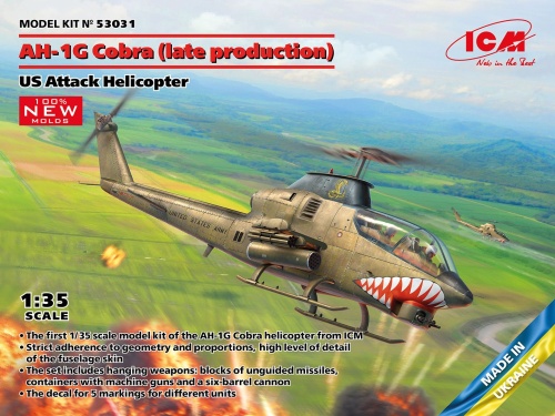 AH-1G Cobra US Attack Helicopter (Late Production) 1:35 ICM 53031
