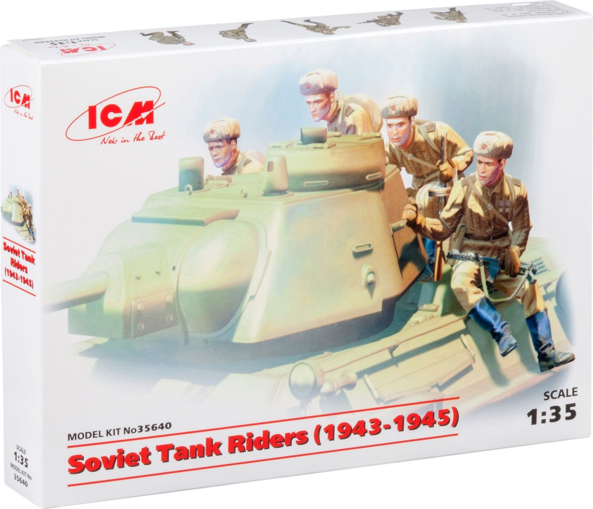 Zdjęcie dodatkowe produktu Soviet Tank Riders (1943-1945) 1:35 ICM 35640