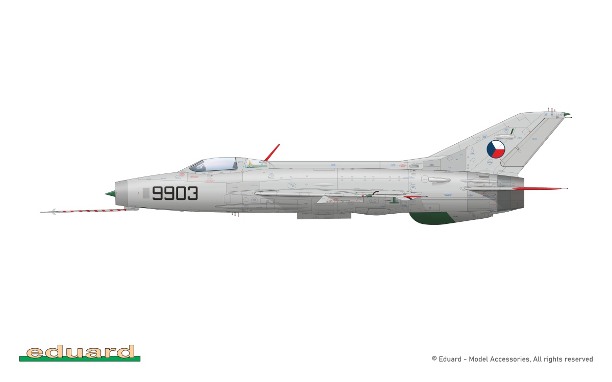 Zdjęcie dodatkowe produktu EFKA / MiG-21F-13 in Czechoslovak Service - Limited Edition 1:48 Eduard 11190