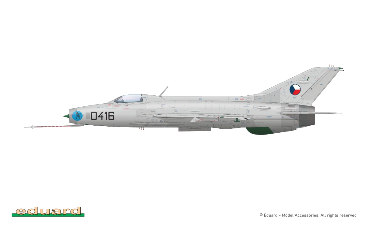 Zdjęcie dodatkowe produktu EFKA / MiG-21F-13 in Czechoslovak Service - Limited Edition 1:48 Eduard 11190