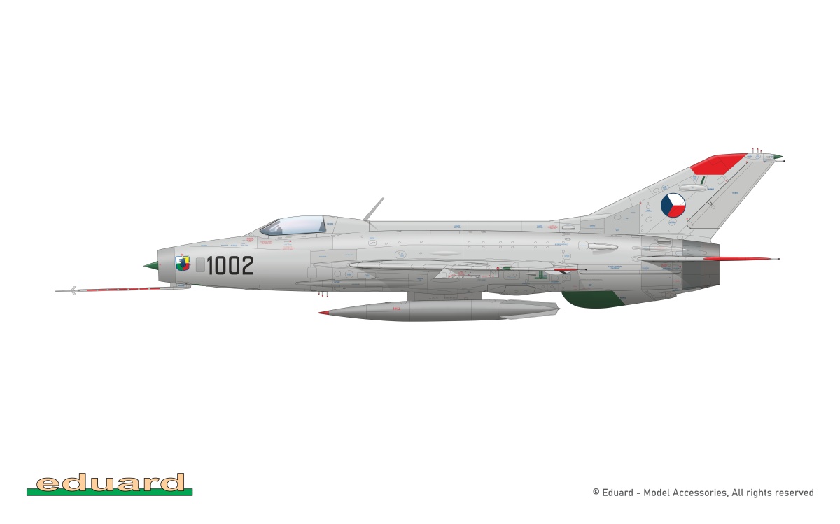 Zdjęcie dodatkowe produktu EFKA / MiG-21F-13 in Czechoslovak Service - Limited Edition 1:48 Eduard 11190