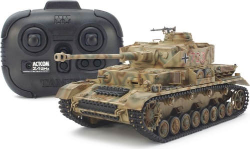 Czołg niemiecki Panzerkampfwagen IV Ausf.J (zdalnie sterowany, do samodzielnego złożenia) 1:35 Tamiya 48218