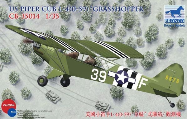 Zdjęcie główne produktu US Piper Cub L4 (0-59) Grasshopper 1:35 Bronco CB35014