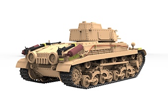 Zdjęcie dodatkowe produktu Węgierski czołg średni 40.M Turan I 1:35 Bronco CB35120