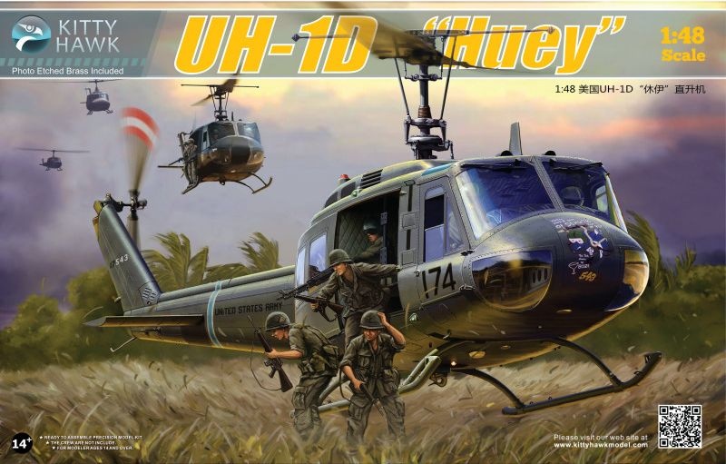Zdjęcie główne produktu UH-1D Huey 1:48 Kittyhawk 80154