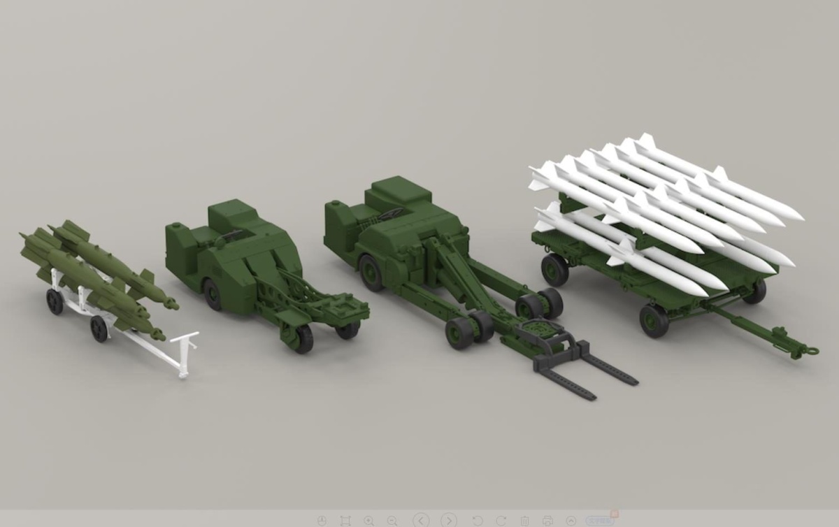 Zdjęcie dodatkowe produktu Amerykański wózek do amunicji 1:48 Kittyhawk 80160