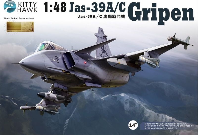 Zdjęcie główne produktu JAS-39A/C Gripen 1:48 Kittyhawk 80117