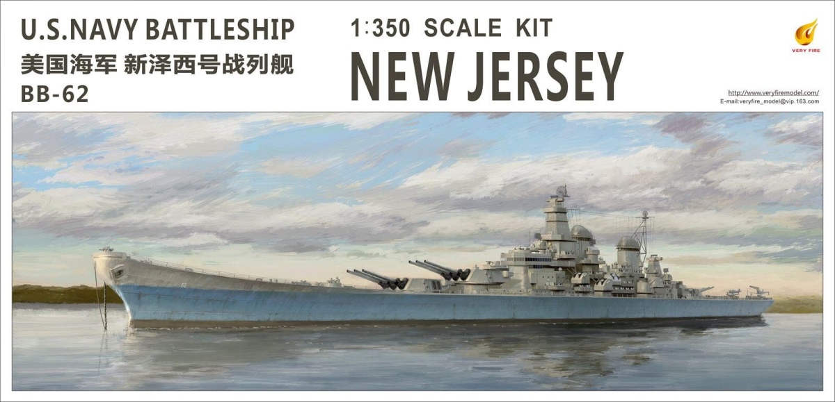 Zdjęcie główne produktu USS New Jersey (BB-62) 1:350 Very Fire 350911
