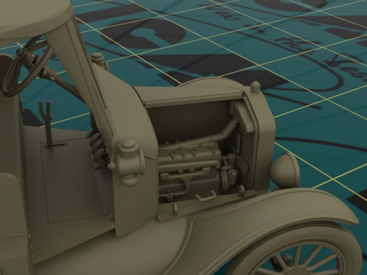 Zdjęcie dodatkowe produktu Ambulans Model T 1917 1:35 ICM 35661