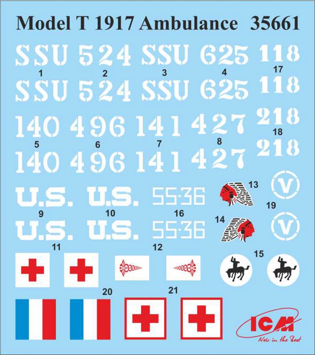 Zdjęcie dodatkowe produktu Ambulans Model T 1917 1:35 ICM 35661