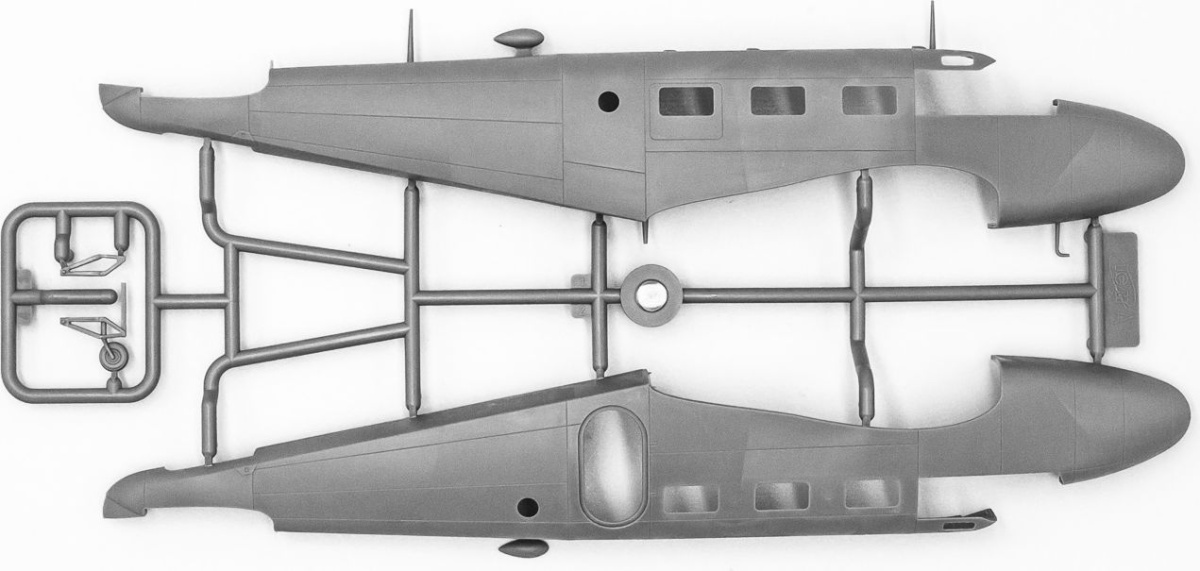 Zdjęcie dodatkowe produktu C18S Amerykański samolot pasażerski 1:48 ICM 48185