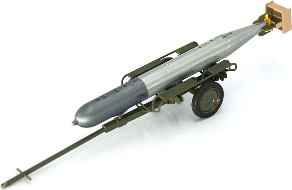 Zdjęcie dodatkowe produktu Niemiecka przyczepa torpedowa z czasów II wojny światowej 1:48 ICM 48404