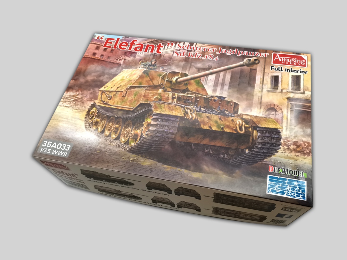 Zdjęcie dodatkowe produktu Elefant Schwerer Jagdpanzer Sd.Kfz.184 1:35 Amusing Hobby 35A033