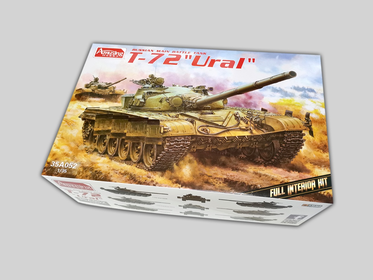 Zdjęcie dodatkowe produktu Rosyjski MBT T-72 "Ural" z pełnym wnętrzem 1:35 Amusing Hobby 35A052