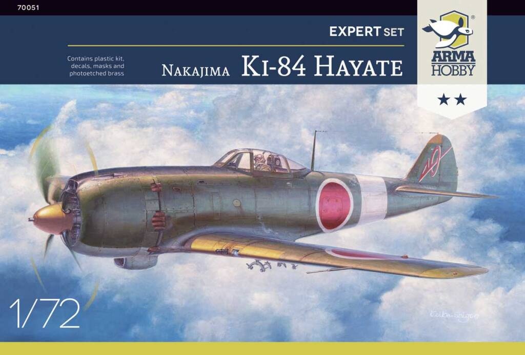 Zdjęcie główne produktu Nakajima KI-84 Hayate Expert Set 1:72 Arma Hobby 70051