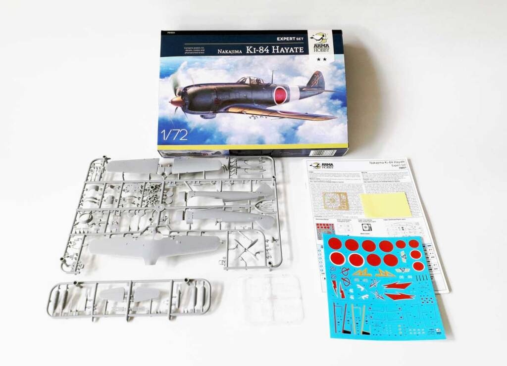 Zdjęcie dodatkowe produktu Nakajima KI-84 Hayate Expert Set 1:72 Arma Hobby 70051