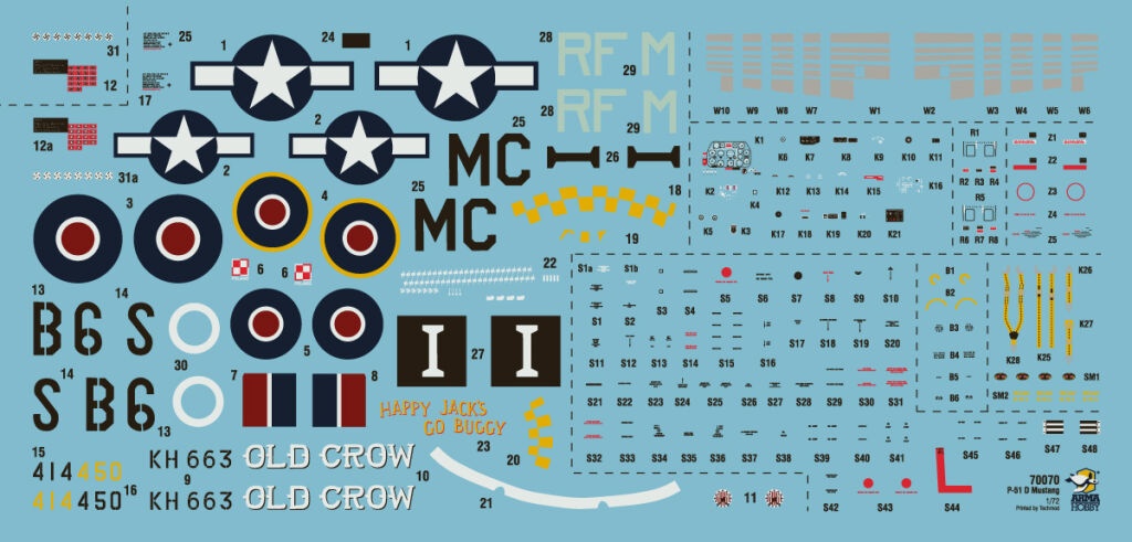 Zdjęcie dodatkowe produktu P-51D Mustang 1:72 Arma Hobby 70070