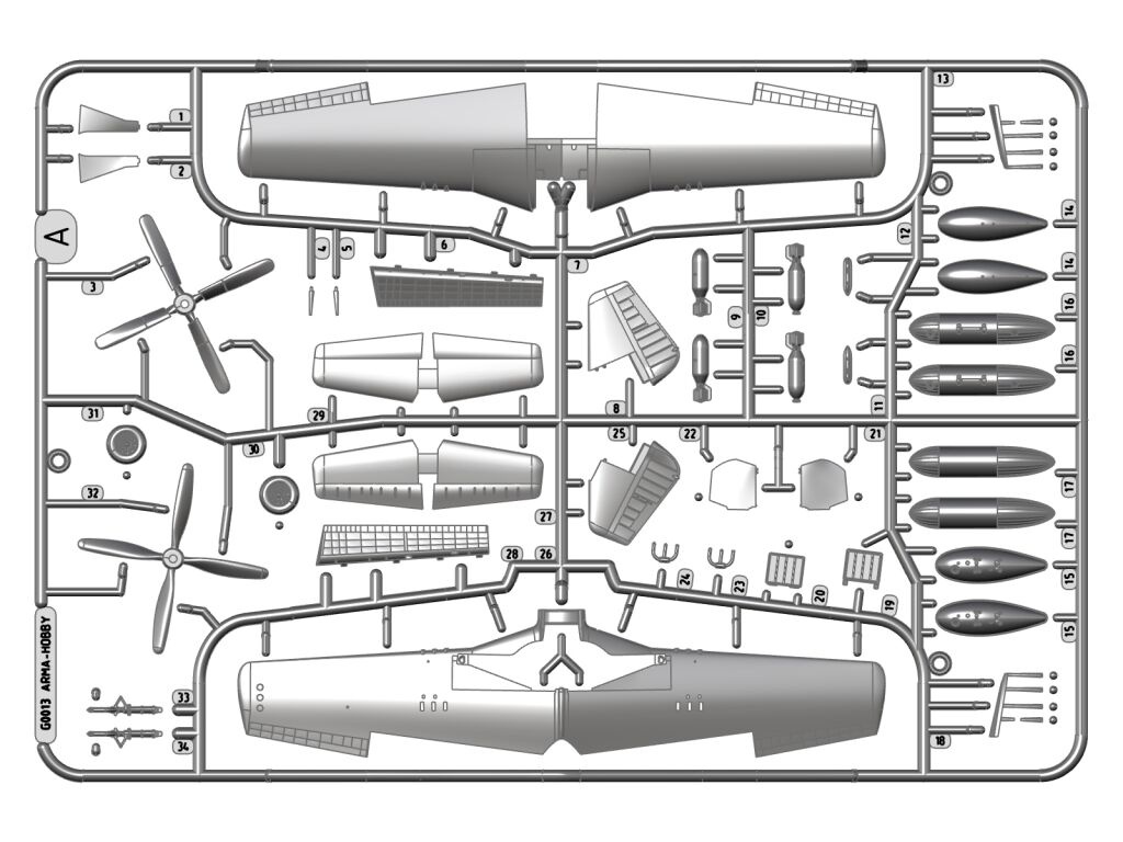 Zdjęcie dodatkowe produktu P-51D Mustang 1:72 Arma Hobby 70070