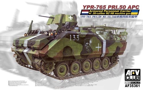Bojowy wóz piechoty YPR-765 PRI.50 z karabinem maszynowym M2 Hb kaliber .50 1:35 AFV Club 35361