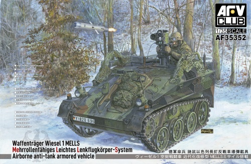 Waffentrager Wiesel 1 MELLS Airborne Anti-Tank Armored Vehicle 1:35 AFV Club 35352