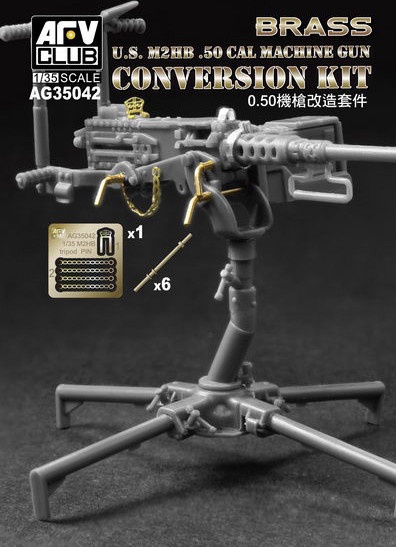 Zdjęcie główne produktu Zestaw do konwersji karabinu maszynowego M2HB .50 1:35 AFV Club AG35042